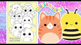 Cute SQUISHMALLOWS Coloring Page Plushies Soft SQUISHMALLOWS Animal Collection - In Markers screenshot 5