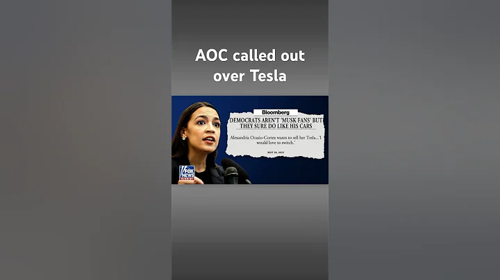 AOC called out for driving a Tesla despite claiming she wants a union-made model #shorts