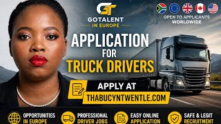     Truck Driver Jobs in Europe 2026 | Apply Now (Worldwide Applicants!)