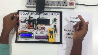 Solar EV Charging Station using Arduino Nano | Science Project