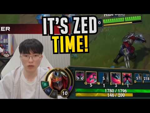 T1 Faker Brings ZED Back! - HIGH ELO KR Pros SoloQ Highlights