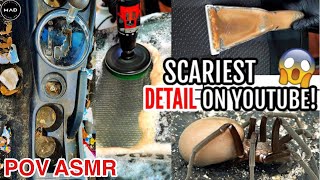 Deep Cleaning The SCARIEST \& NASTIEST Car On YouTube!! | Insane POV ASMR Detailing Transformation!