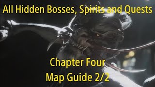 Black Myth Wukong #7 All Hidden Bosses Spirits and Quests of Chapter Four - Map Guide 2\/2