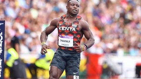 Ferdinand Omanyala wins the 100m at the FBK Games 🫡#ContinentalTourGold #kenyasports #trendingvideo