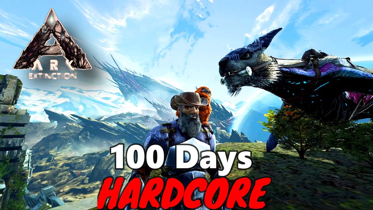 I Survived 100 Days Of Hardcore ARK Extinction - Survival Evolved (Part 1/2)