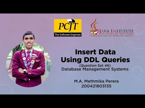 Insert Data Using DDL Queries MySQL | Question Set 46 | DBMS | Java Institute