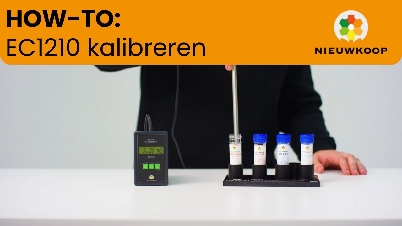 ECmeter EC1210 kalibreren Nieuwkoop YouTube
