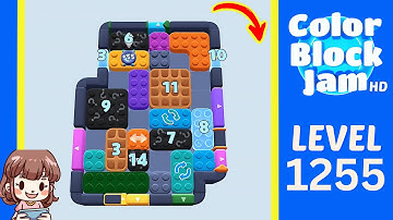 Color Block Jam Level 1255 Solution Walkthrough