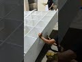 Pasang Hpl putih Kabinet Loker