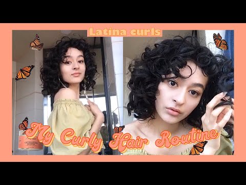 MY CURLY HAIR ROUTINE | LATINA CURLS | WASH STYLE DIFFUSE 2C 3A 3B