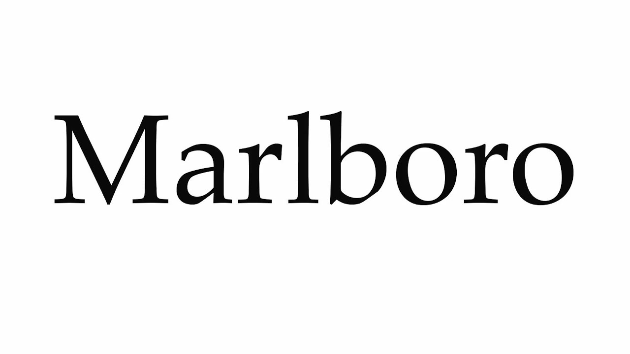 marlboro cigarette pronunciation How to Pronounce Marlboro