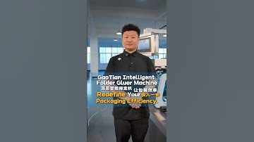 Gaotian folder gluer Machine #box #factory #foldergluer ＃packing machinery#machine