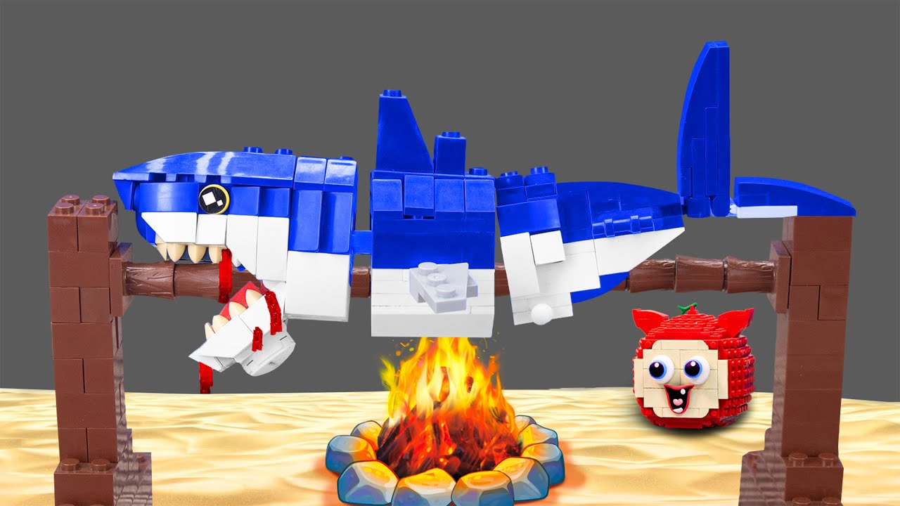 Catch & Fillet a LEGO Shark 🦈  Epic Stop Motion Cooking ASMR