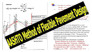AASHTO method of design of  Flexible Pavement- An Example