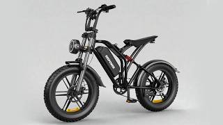 DEEPOWER S20 Electric Bike 1500W 48V 20Ah Off-Road Electric Bike LCD Display 20-inch Fat Tires EBike