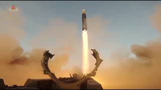 Launch of the intercontinental ballistic missile Hwasongpho-17 조선민주주의인민공화국 전략무력의 초강력대응태세에 대한