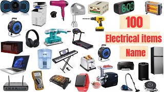 Electrical items vocabulary |electrical items name in english |100 electrical items with pictures