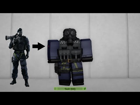Smoker R6 Roblox “Smoke” from Rainbow Six: Siege (Avatar Build) - YouTube