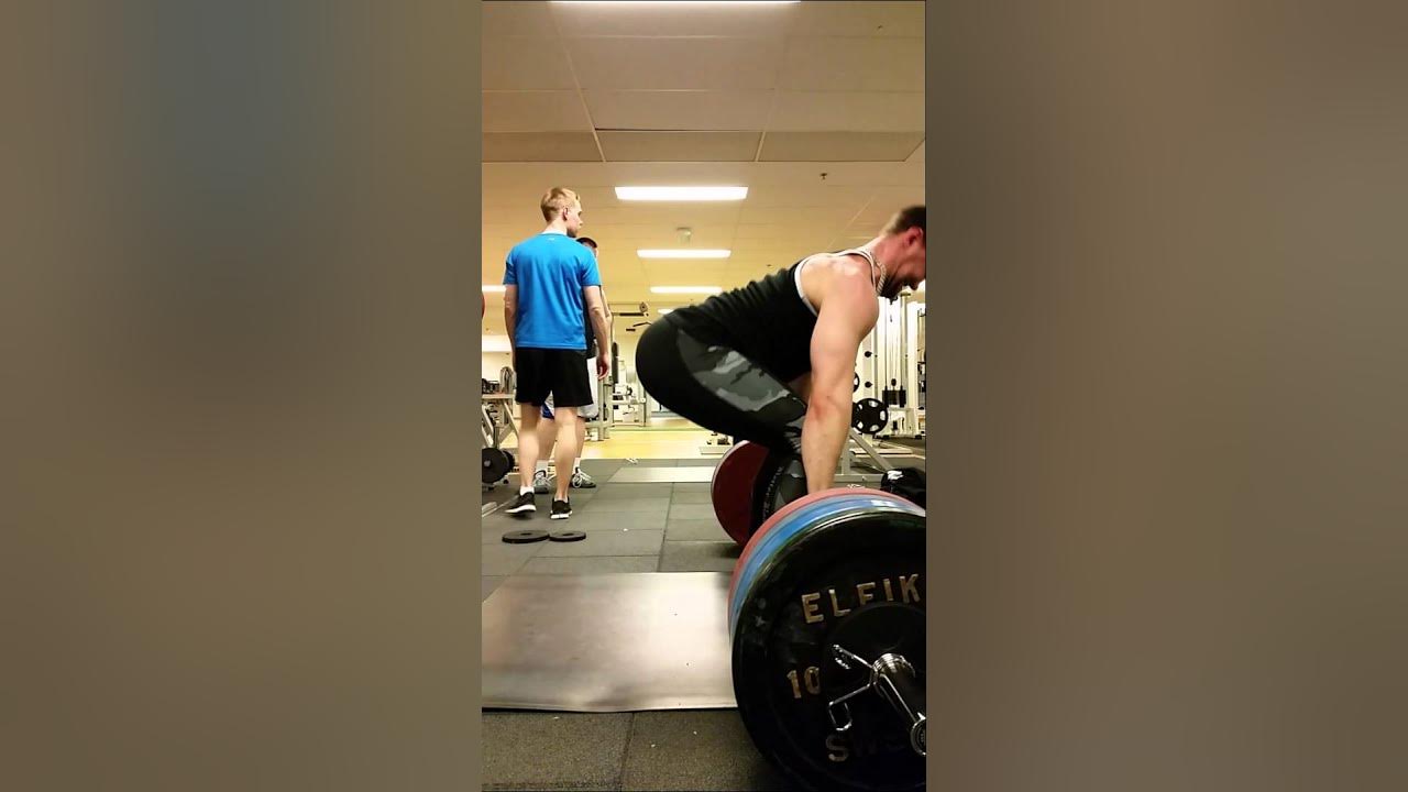 Raw deadlift (with straps) 175kg YouTube