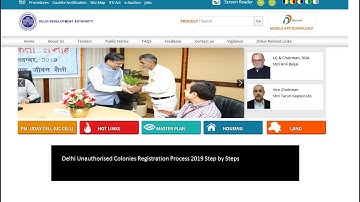 DDA Unauthorised colony online registration process | step by step complete Unauthorised  2020
