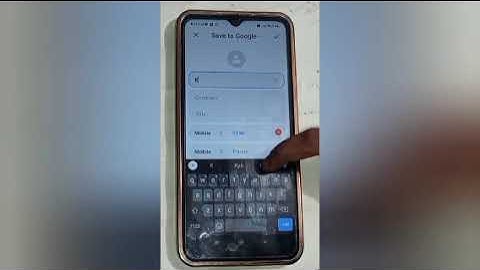 How to save contact in redmi 8,save contact setting