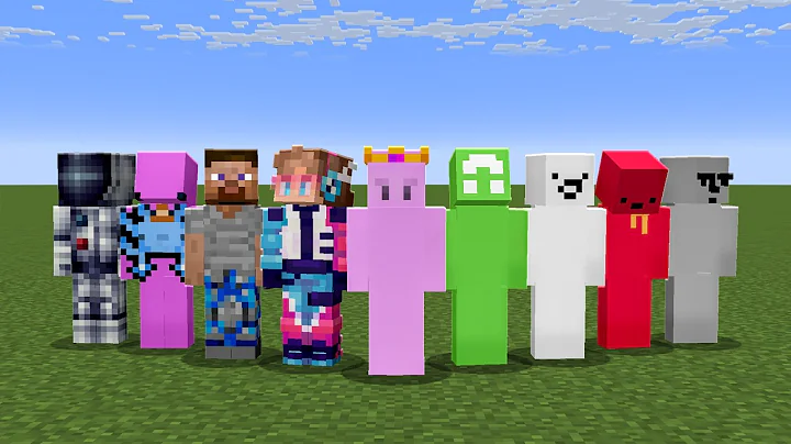 I Put 9 YouTubers in Minecraft Superflat