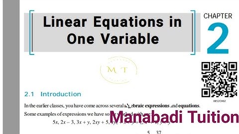 Ap 8th class maths| Chapter 2|Linear equations in one Variable| Introduction|
