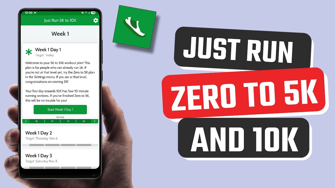 Best Just Run Zero to 5K and 10K App for Android - YouTube