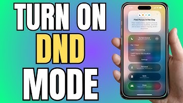 HOW TO TURN ON DO NOT DISTURB MODE ON IPHONE 2025! - (EASY GUIDE)