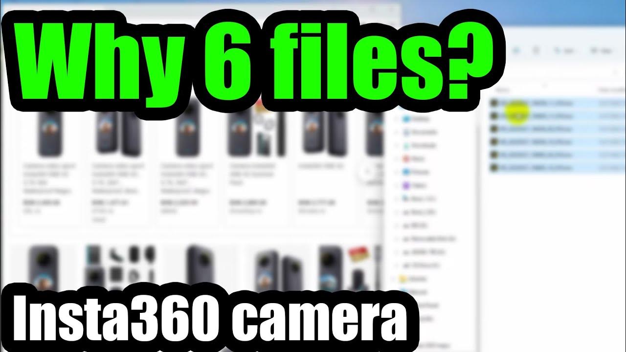 I recorded 2 videos, so why are 6 files on the memory card? (Insta360
