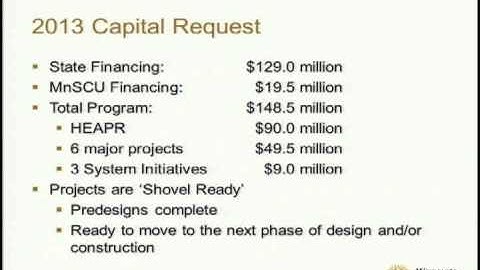 MnSCU seeks state financing