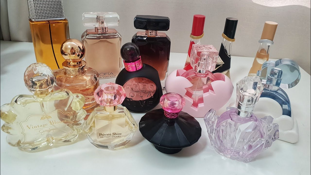 MY ENTIRE CELEBRITY PERFUME COLLECTION - My Perfume Collection - YouTube