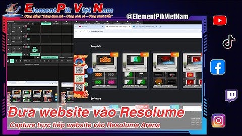 Capture trực tiếp website vào Resolume Arena[ElementPik.com]