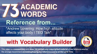 73 Academic Words Ref from \\