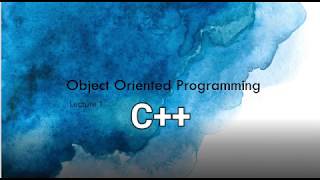 What is OOP | Object Oriented Programming- Lecture#1 | M. Zeeshan Khalid
