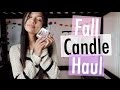 Fall Candle Haul ~ Bath &amp; Body Works