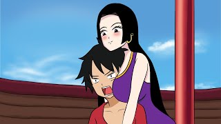 《 One Piece 》:: Hancock Wants Cuddles Luffy Always