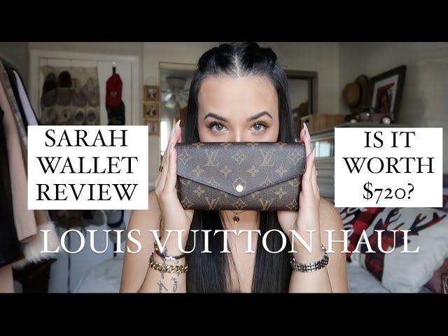 Louis Vuitton M62213 Portefeuille Sarah Wallet Monogram Empreinte Leather  Berry