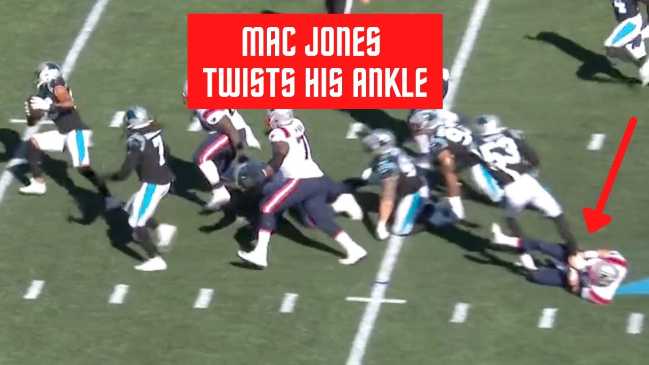 Mac Jones Tries To BREAK Brian Burns Ankle During The Play
