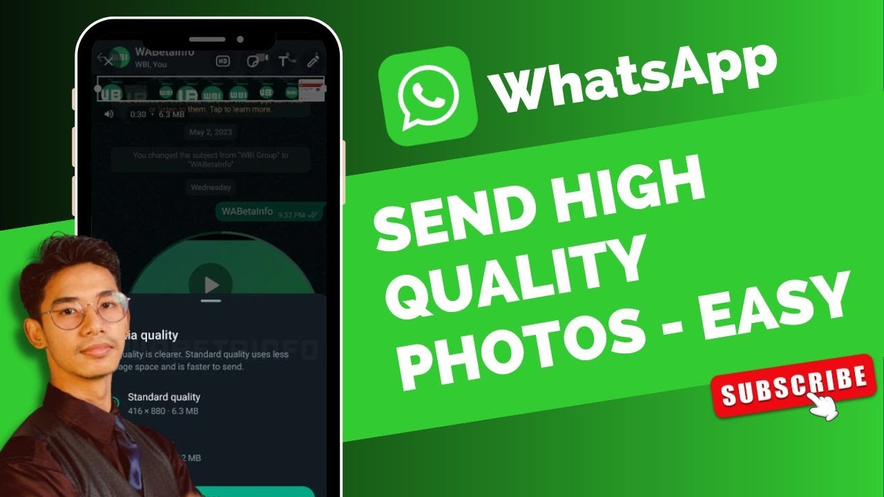 How to Send High Quality Photo on WhatsApp ! - YouTube