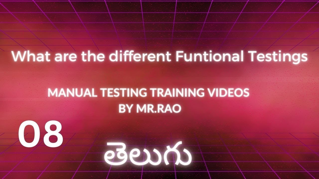 8 What Are The Different Funtional Testings Manual Testing Training 8 what are the different funtional testings manual testing training