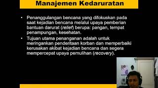 Geologi Kebencanaan (SCGL604737) - Mitigasi Bencana Geologi