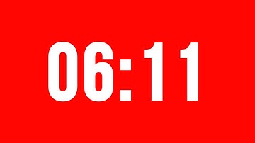 6 Minute 11 Second Timer With Alarm Without Music