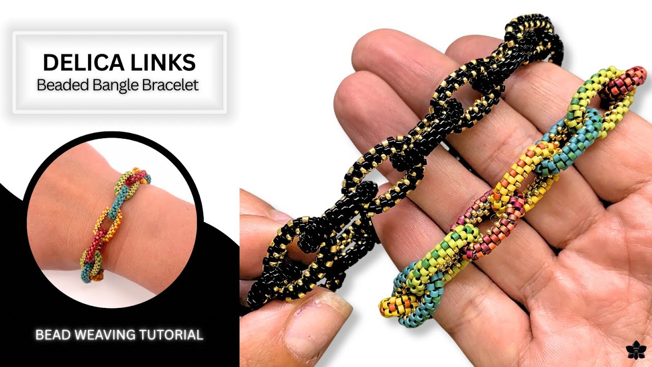 Delica Links Beaded Bangle Bracelet Tutorial