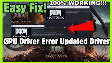 Fix DOOM The Dark Ages GPU Driver Error (2025) – Updated Driver Solution (QUICK FIX)🛠️