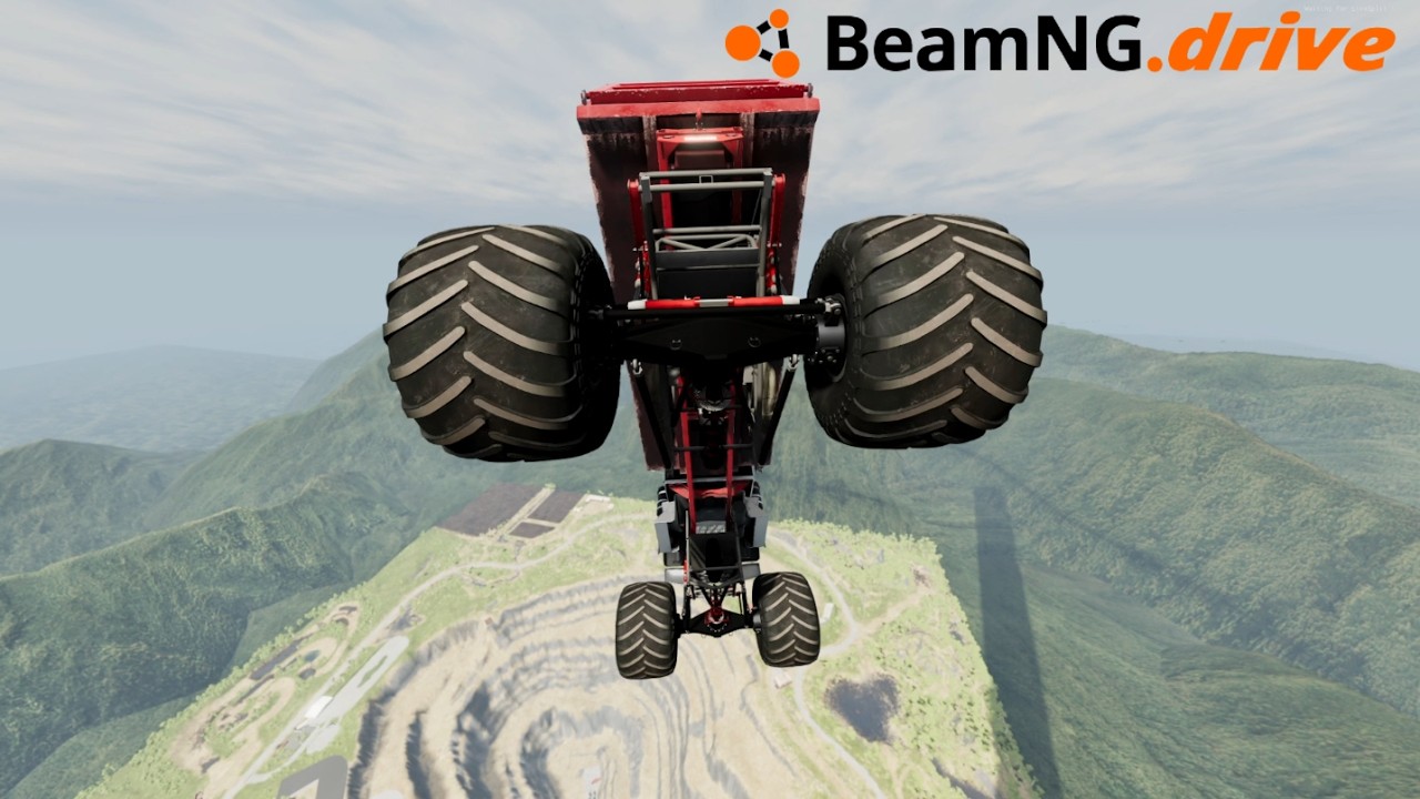 100% DEATH JUMP from the Sky – MONSTER TRUCK| BeamNG Drive