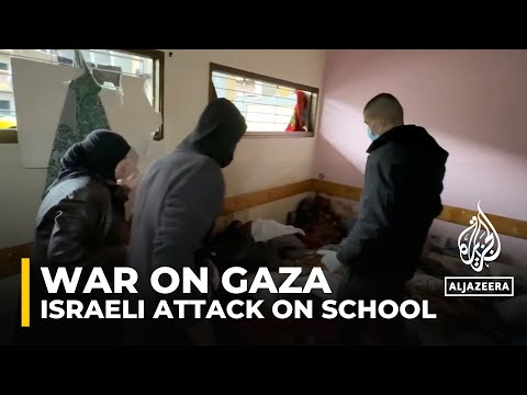 Footage shows bodies piled up after Israeli attack on Gaza school