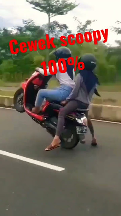 ga ada lawan emang cewek Scoopy #scoopy #motovlog #hijab #freestyle #short