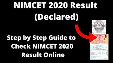NIMCET 2020 Result (Declared)- How to Check National Institutes of Technology CET 2020 Result Online
