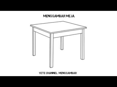  Cara Menggambar Meja  YouTube